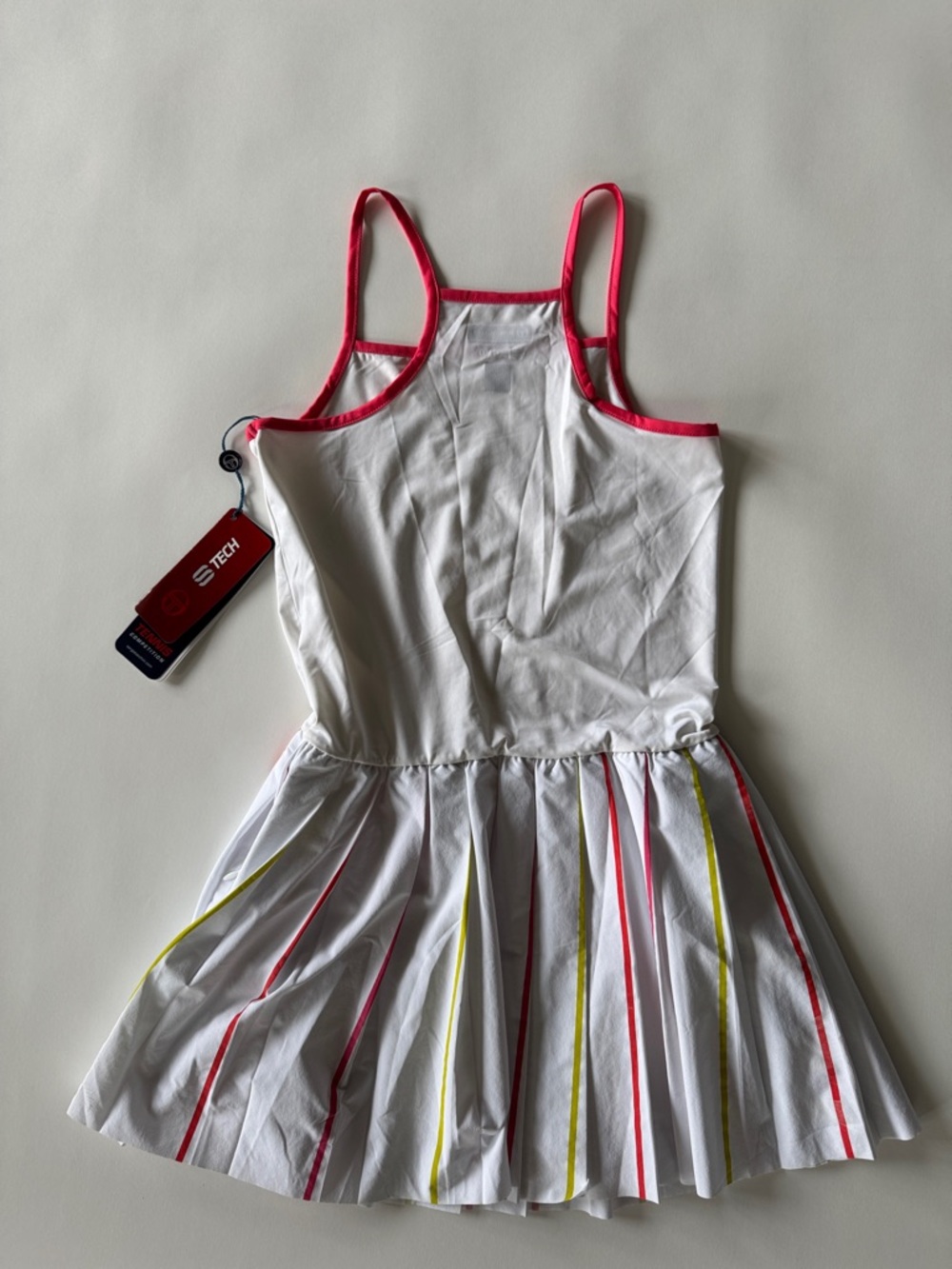 Sergio Tacchini Tech Striped Bottom White Tennis Dress NWT - Picture 6 of 6